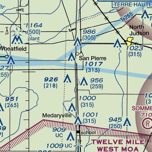 FAA VFR chart of Radioville, IN