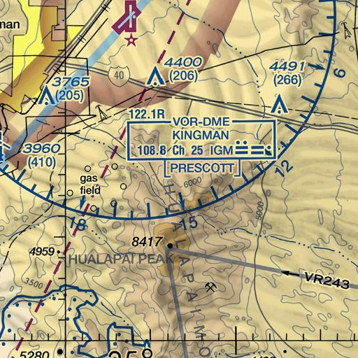 FAA VFR chart of Falls Spring, AZ