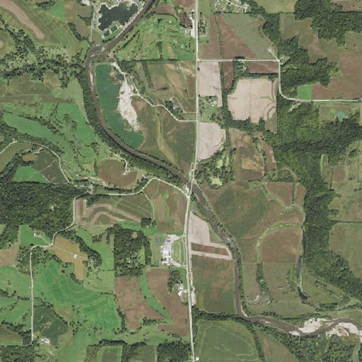 Aerial imagery of Bell Creek, IA
