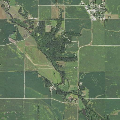 Aerial imagery of Bingham Park, IA