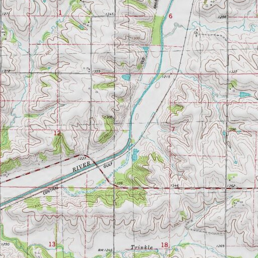 USGS 24K topo map of Boyer River, IA