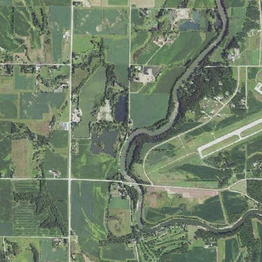 Aerial imagery of Bradys Creek, IA