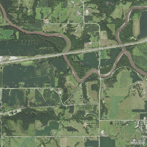Aerial imagery of Bulger Creek, IA