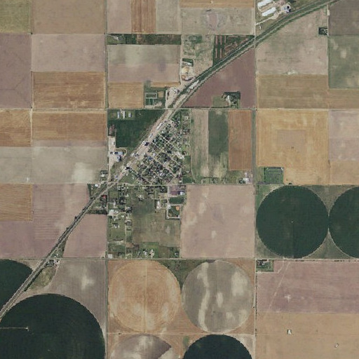 Aerial imagery of Moscow Elementary School, KS