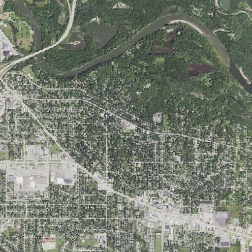 Aerial imagery of Cedar Heights Elementary School, IA