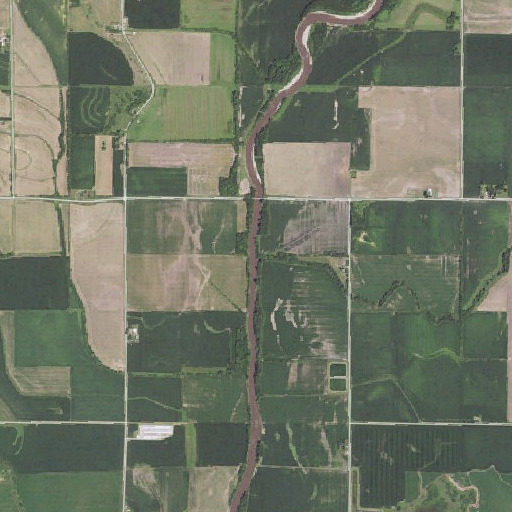 Aerial imagery of Clarks Branch, IA