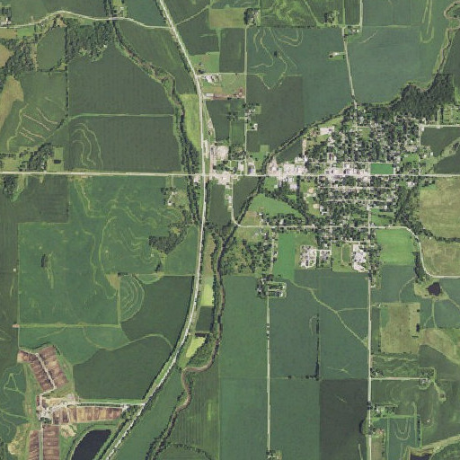 Aerial imagery of Davids Creek, IA