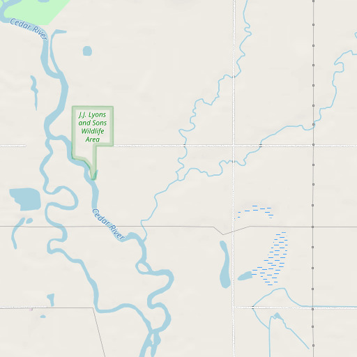 OpenStreetMap map of Dry Run, IA