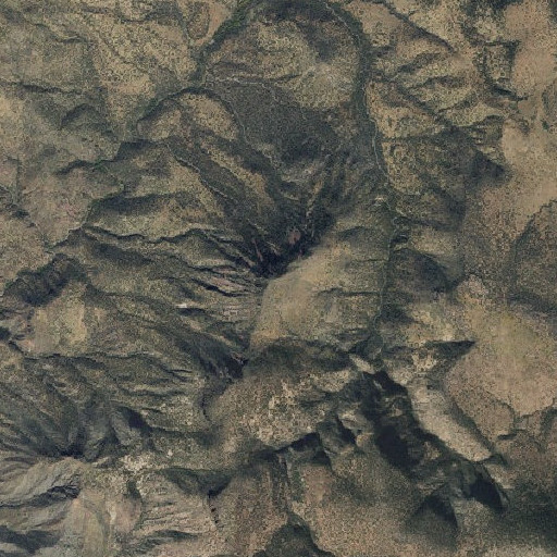 Aerial imagery of Three Sisters Mountain, AZ