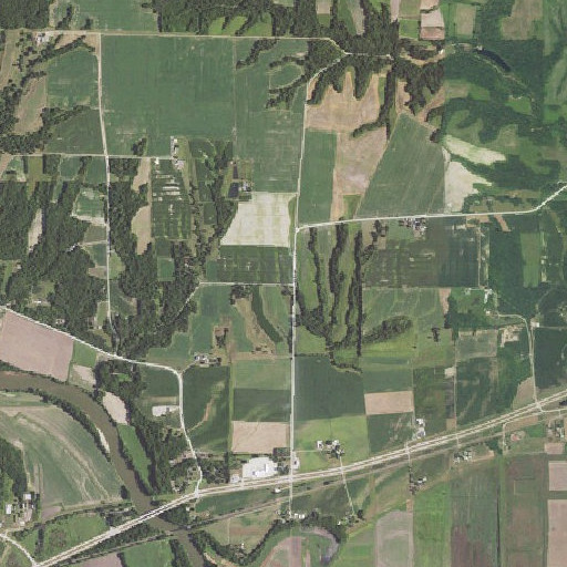 Aerial imagery of Eureka School, IA