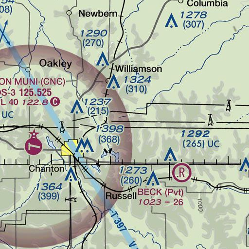 FAA VFR chart of Franklin School, IA