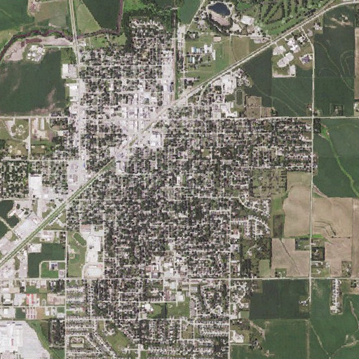 Aerial imagery of Franklin Elementary School, IA