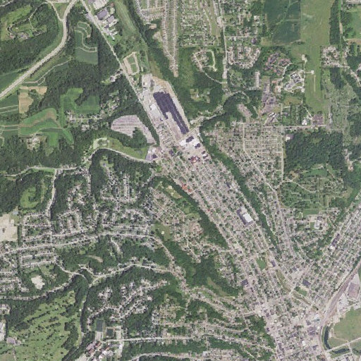 Aerial imagery of Holy Ghost Elementary School, IA