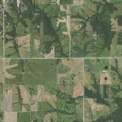 Aerial imagery of Kenney School, IA