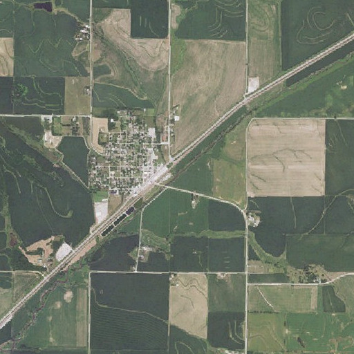 Aerial imagery of King Creek, IA
