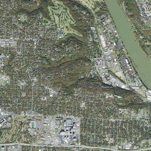 Aerial imagery of Allsopp Park, AR