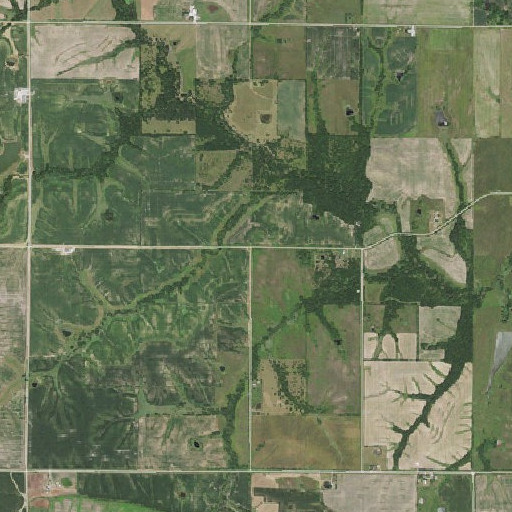 Aerial imagery of Lucerne School, IA