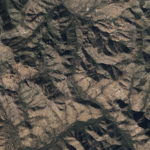 Aerial imagery of Fife Saddle, AZ