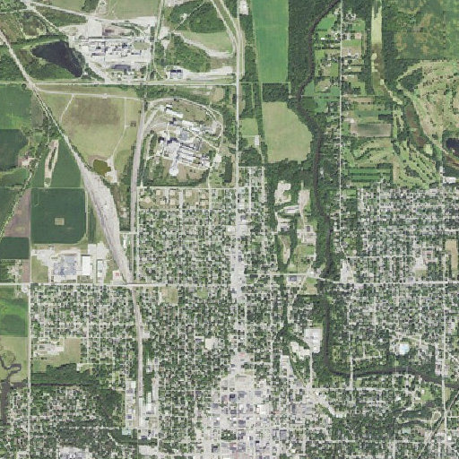 Aerial imagery of McKinley School, IA