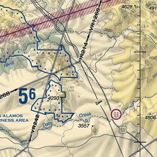 FAA VFR chart of Fig Spring, AZ