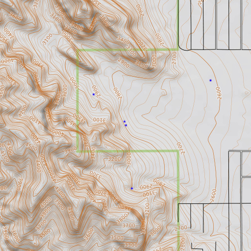OpenTopoMap map of Fig Spring, AZ