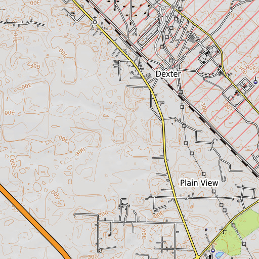 OpenTopoMap map of Arnold Creek, AR