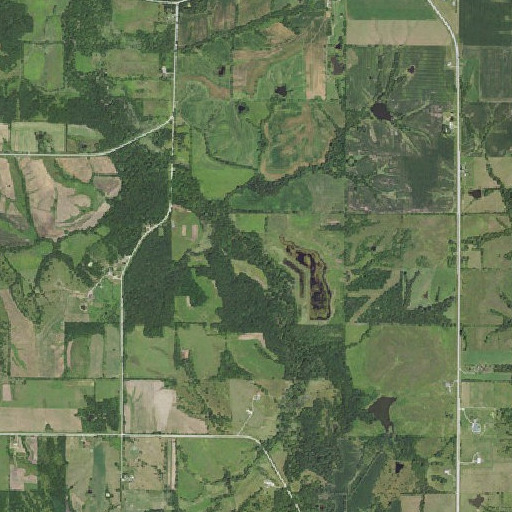 Aerial imagery of Mouse Creek, IA