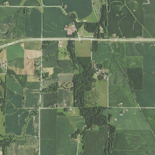 Aerial imagery of North Timber Creek, IA