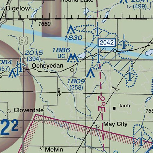 FAA VFR chart of Ocheyedan Mound, IA