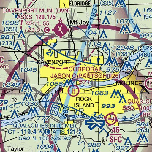 FAA VFR chart of Prospect Park, IA