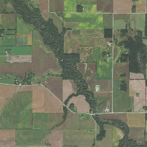 Aerial imagery of Simpson Creek, IA
