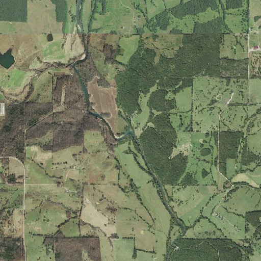 Aerial imagery of Bay Creek, AR