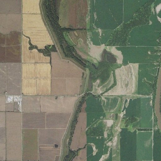 Aerial imagery of Bear Bayou, AR
