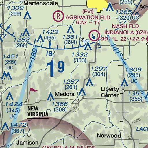 FAA VFR chart of Squaw Valley School, IA