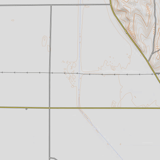 OpenTopoMap map of Steer Creek, IA