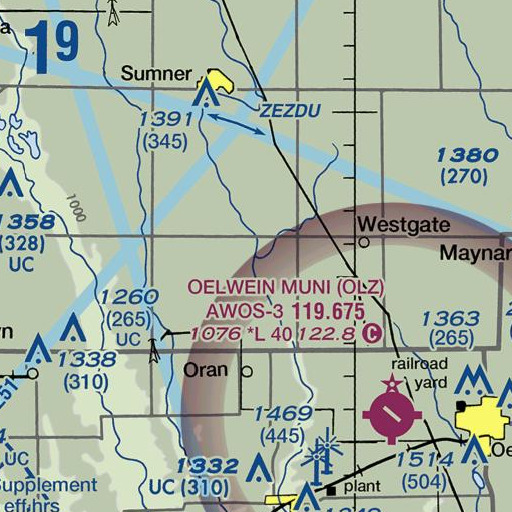 FAA VFR chart of Stoe Creek, IA