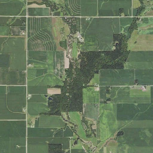 Aerial imagery of Stoe Creek, IA