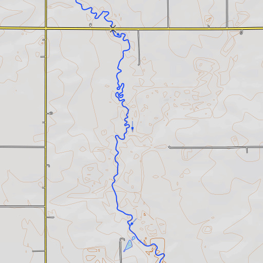 OpenTopoMap map of Stoe Creek, IA