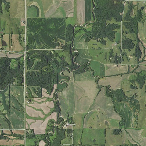 Aerial imagery of Barker Creek, IA