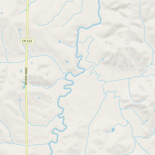 OpenStreetMap map of Barker Creek, IA