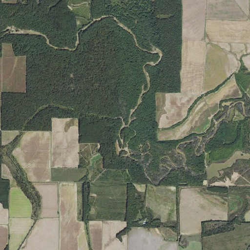 Aerial imagery of Bear Creek, AR