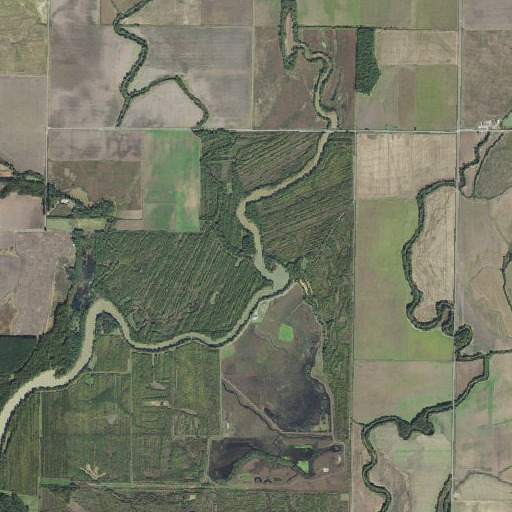 Aerial imagery of Bear Slough, AR