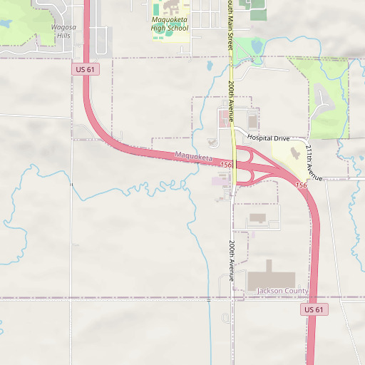 OpenStreetMap map of Union Creek, IA