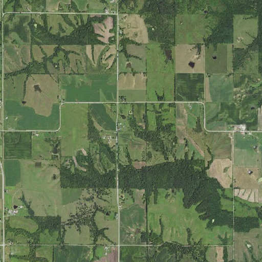 Aerial imagery of Union School, IA