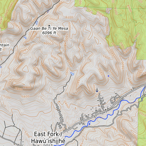OpenTopoMap map of A-eighty Tank, AZ