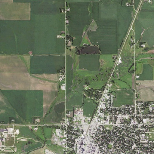 Aerial imagery of Wolf Creek, IA