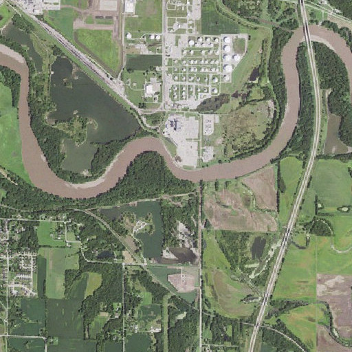 Aerial imagery of Yeader Creek, IA