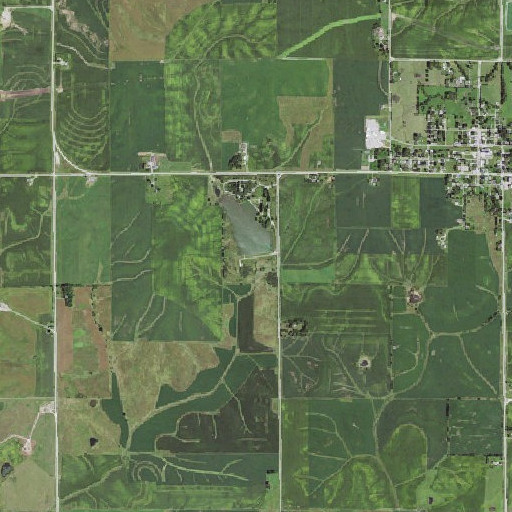 Aerial imagery of Henry E Wallace Dam, IA