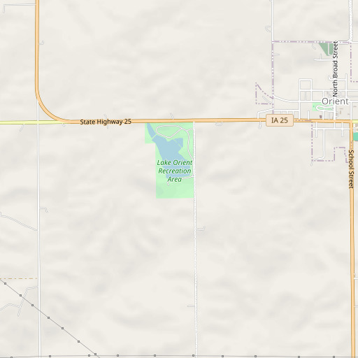 OpenStreetMap map of Henry E Wallace Dam, IA
