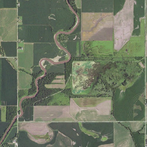 Aerial imagery of Willow Slough Dam, IA